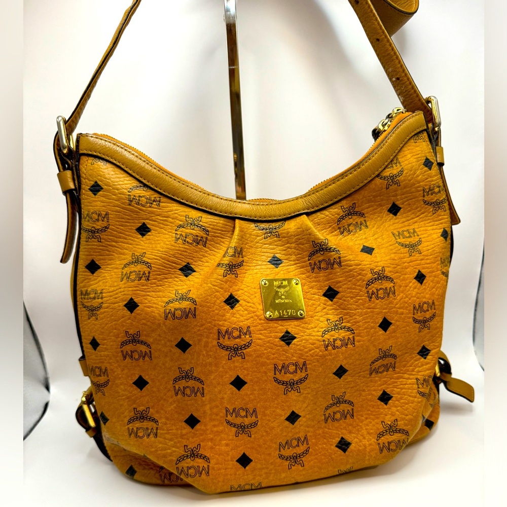 MCM Cognac Shoulder Bag
